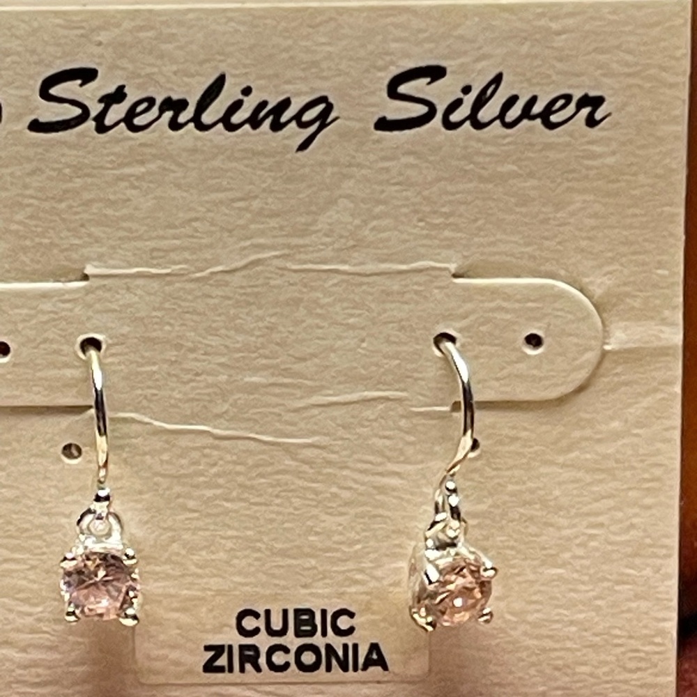 Sterling Silver pink CZ